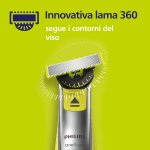 Philips OneBlade 360, Ersatzklinge für OneBlade QP410/50 aus rostfreiem Stahl, widerstandsfähig, zum Rasieren, Einstellen und Beenden, Modell QP410/50