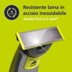 Philips OneBlade 360, Ersatzklinge für OneBlade QP410/50 aus rostfreiem Stahl, widerstandsfähig, zum Rasieren, Einstellen und Beenden, Modell QP410/50