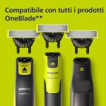 Philips OneBlade 360, Ersatzklinge für OneBlade QP410/50 aus rostfreiem Stahl, widerstandsfähig, zum Rasieren, Einstellen und Beenden, Modell QP410/50