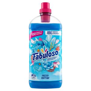 Adoucissant bleu fabuleux, 77 lavages, matin frais