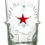 Biergläser 25 cl / 250 ml, Set mit 6 Hochwertige Gläser, Heineken Silver