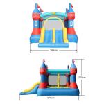 Grand château gonflable, double toboggan, jeu pour enfants, tapis sauteur, Happy Hop