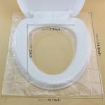 Couverture de toilette jetable en plastique jetable