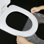 Couverture de toilette jetable en plastique jetable