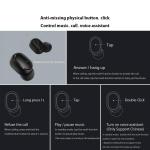 Xiaomi Redmi AirDots, Écouteurs sans fil, Bluetooth V5.0 TWS, couleur noire