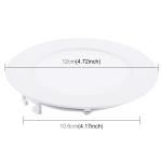 Faretto ad incasso bianco rotondo 6 watt led luce bianco caldo